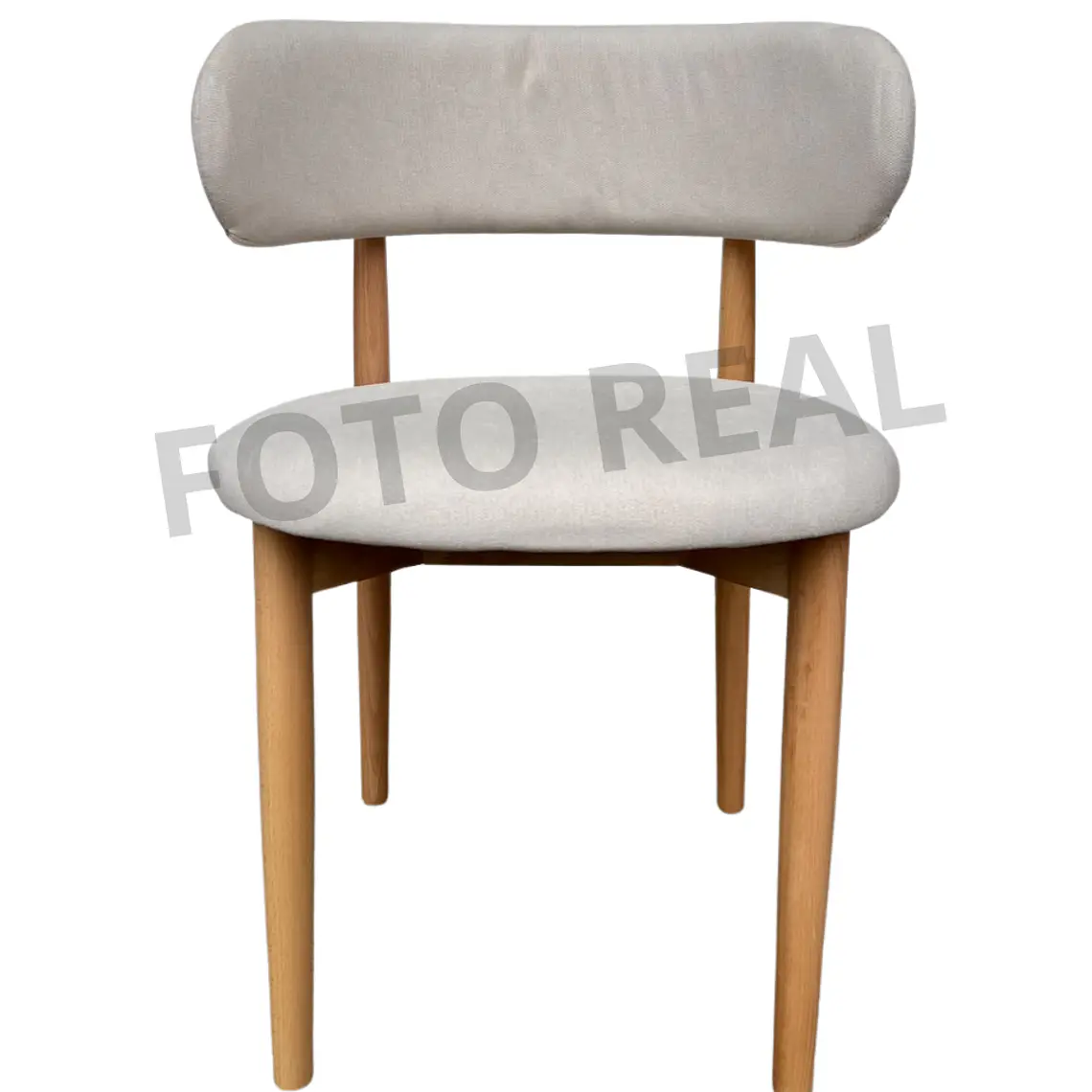 Comedor Mesa Asgard redonda vidrio 120 cm con 6 Sillas Arpi Poly Wood - Beige 3