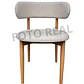Comedor Mesa Asgard redonda vidrio 120 cm con 6 Sillas Arpi Poly Wood - Beige - Miniatura 3
