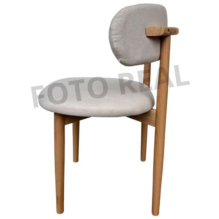 Comedor Mesa Asgard redonda vidrio 120 cm con 6 Sillas Arpi Poly Wood - Beige 5