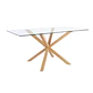 Comedor Mesa Asgard rectangular vidrio 140x80 cm con 4 Sillas Arpi Poly Wood - Beige - Miniatura 4