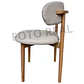 Comedor Mesa rectangular Medlock vidrio 160x90 cm con 4 Sillas Arpi Poly Wood - Beige - Miniatura 11