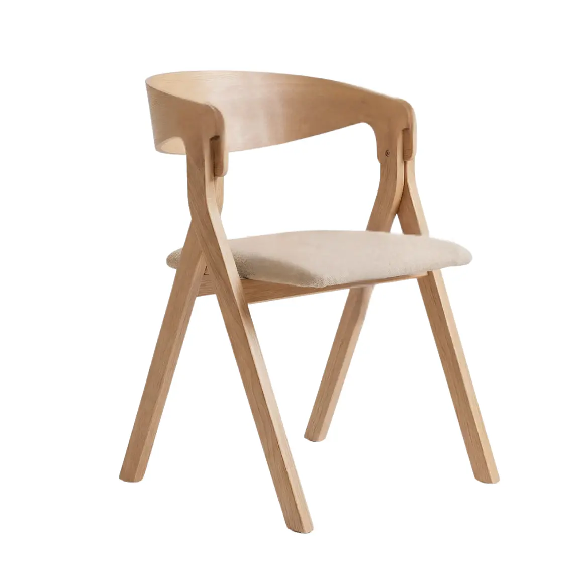 Pack 4 Sillas Ares Acolchada - Madera y Tela 9