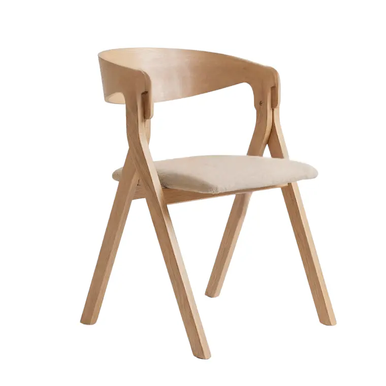 Pack 4 Sillas Ares Acolchada - Madera y Tela 9