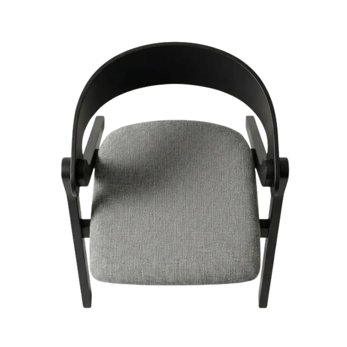 Comedor Mesa Asgard Rustik Black redondo 120 cm con 4 Sillas Ares Acolchadas Negras - Madera y Tela 12