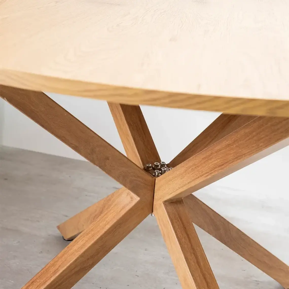 Mesa Asgard Rustik Wood redonda 100 cm 6