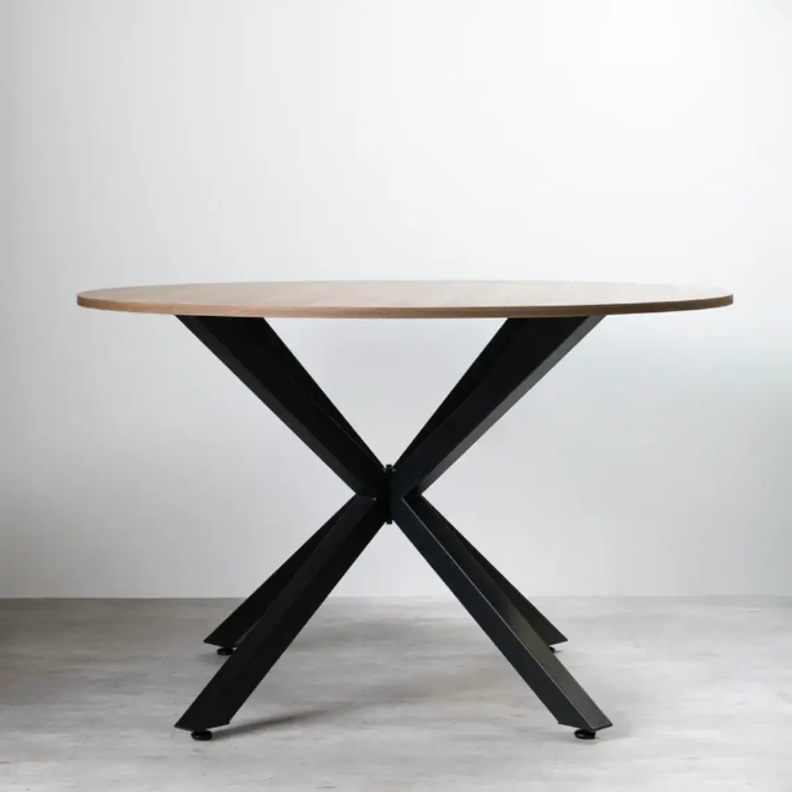 Mesa Asgard Rustik Black redonda 100 cm 2