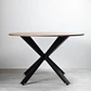 Comedor Mesa Asgard Rustik Black redonda 100 cm con 4 Sillas Arpi Poly Wood - Beige - Miniatura 5