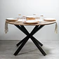 Comedor Mesa Asgard Rustik Black redonda 100 cm con 4 Sillas de terraza Black - Miniatura 10