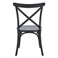 Comedor Mesa Asgard Rustik Black redonda 100 cm con 4 Sillas Crossback Danubio - Polipropileno - Miniatura 15