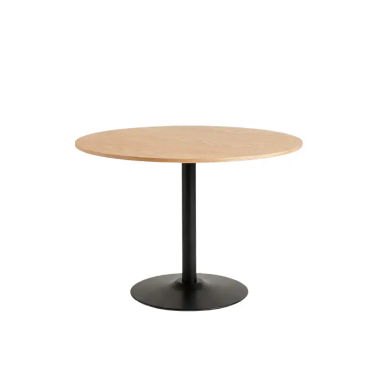 Comedor Mesa Reuniones Wood redonda 80 cm con 4 Sillas Crossback Danubio - Polipropileno 8