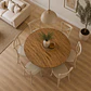 Comedor Mesa Asgard Rustik Black redonda 120 cm con 6 Sillas Crossback Danubio - Polipropileno - Miniatura 3