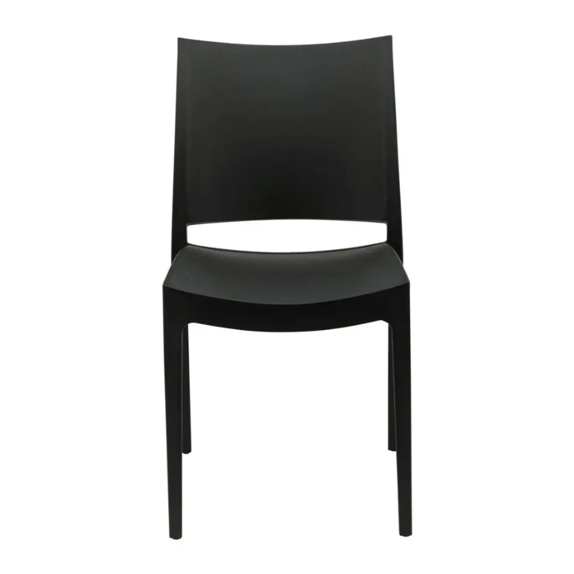 Comedor Mesa Reuniones Black redonda 100 cm con 4 Sillas de terraza Black 12