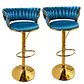 Pack 2 Taburetes Pisos Bar Queen Monarch Gold - Miniatura 15