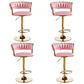 Pack 4 Taburetes Pisos Bar Queen Monarch Gold - Miniatura 11