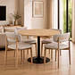 Comedor Mesa Reuniones Wood redonda 80 cm 4 Sillas Arpi Poly Wood - Beige - Miniatura 1