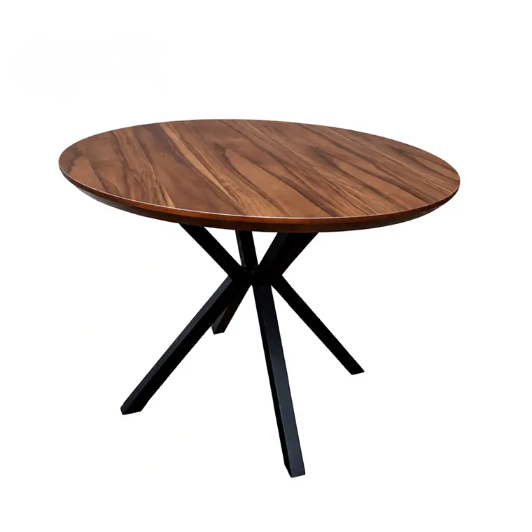 Mesa Asgard Rustik Black redonda 100 cm 5