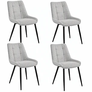 Pack 4 Sillas Star Black