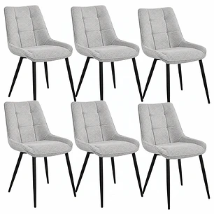 Pack 6 Sillas Star Black
