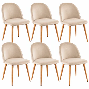 Pack 6 Sillas Breda Velvet