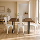 Comedor Mesa Industrial rectangular 160x90 cm con 4 Sillas Tolix - Miniatura 3