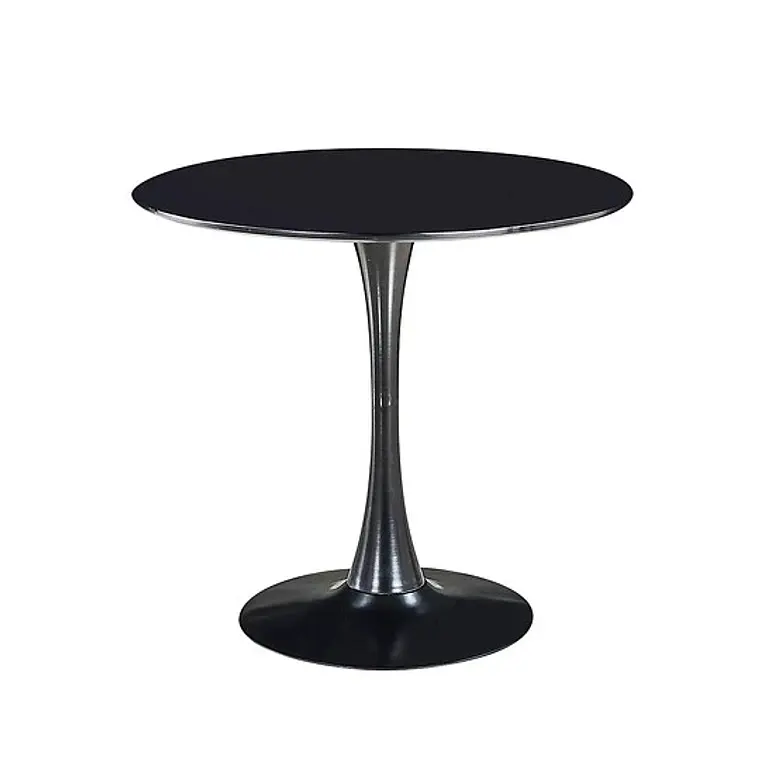 Comedor Mesa Tulip 100 cm con 4 Sillas Tolix Negras 2