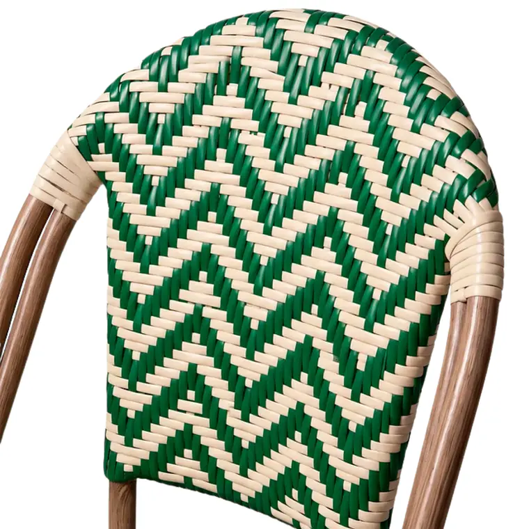 Silla Bistro Parisina ZigZag Rattán - Aluminio 15