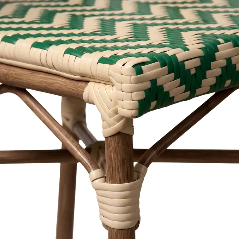 Silla Bistro Parisina ZigZag Rattán - Aluminio 16