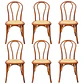 Pack 6 Sillas Elsie Madera Rattan - Natural - Miniatura 1