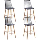 Pack 4 Taburetes Piso Bar Windsor Reims 64 cm - Miniatura 1