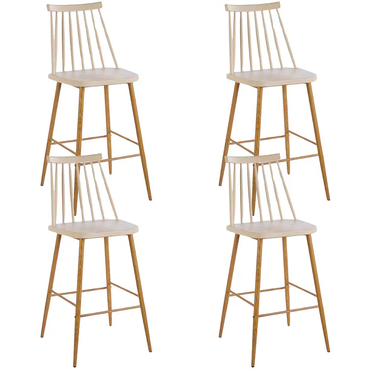 Pack 4 Taburetes Piso Bar Windsor Reims 64 cm 3