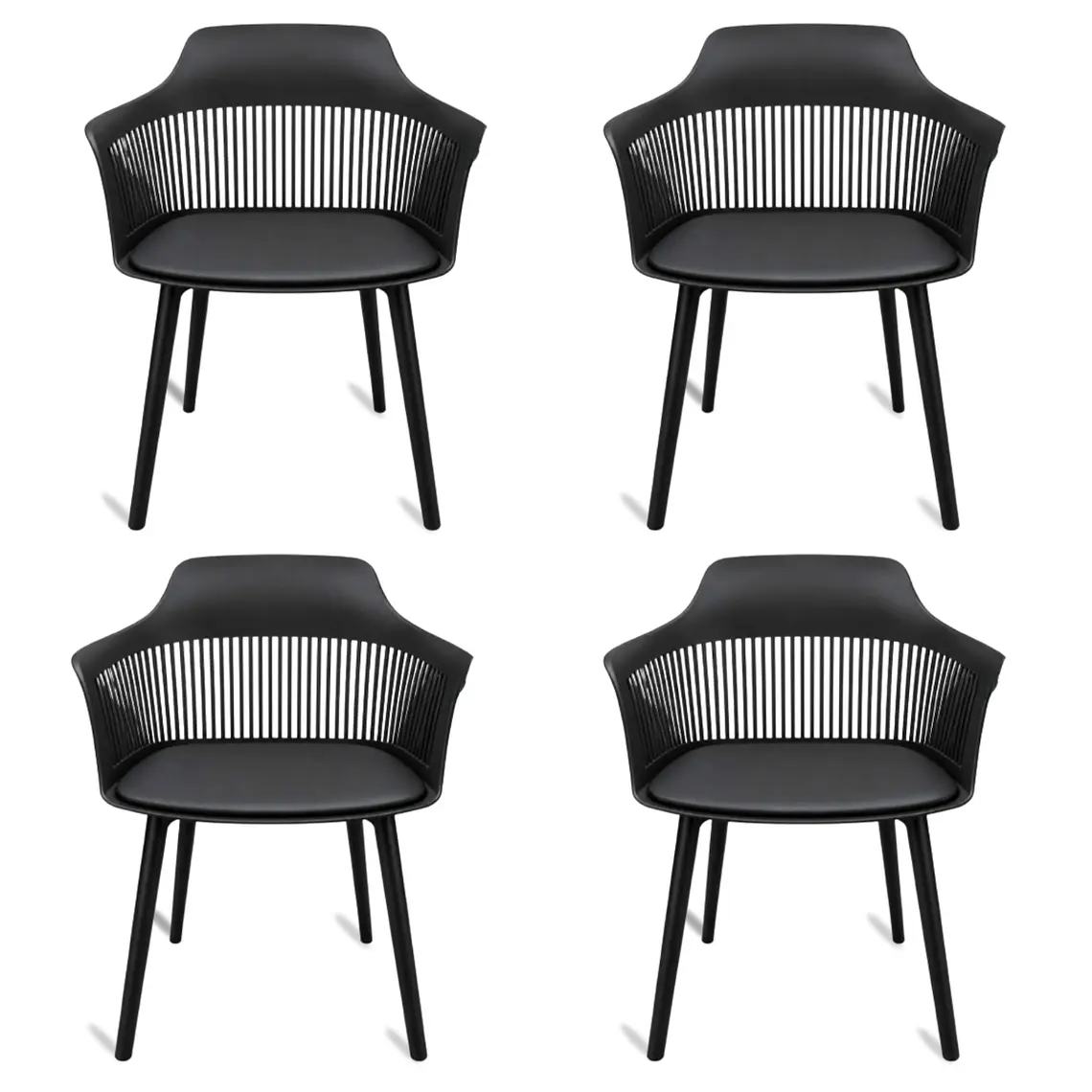 Pack 4 Sitiales Butacas Macon para Terraza - Comedor - Restaurant 1
