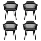 Pack 4 Sitiales Butacas Macon para Terraza - Comedor - Restaurant - Miniatura 1
