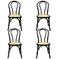 Pack 4 Sillas Elsie Madera Rattan - Miniatura 4