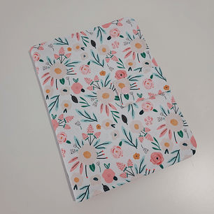 Portadocumentos  floral rosa  / safari 