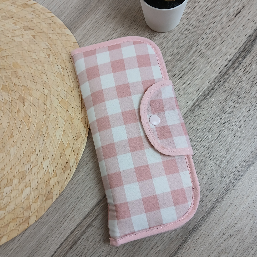 Bolso Sopper + Complementos a Conjunto Vichy Rosa 5