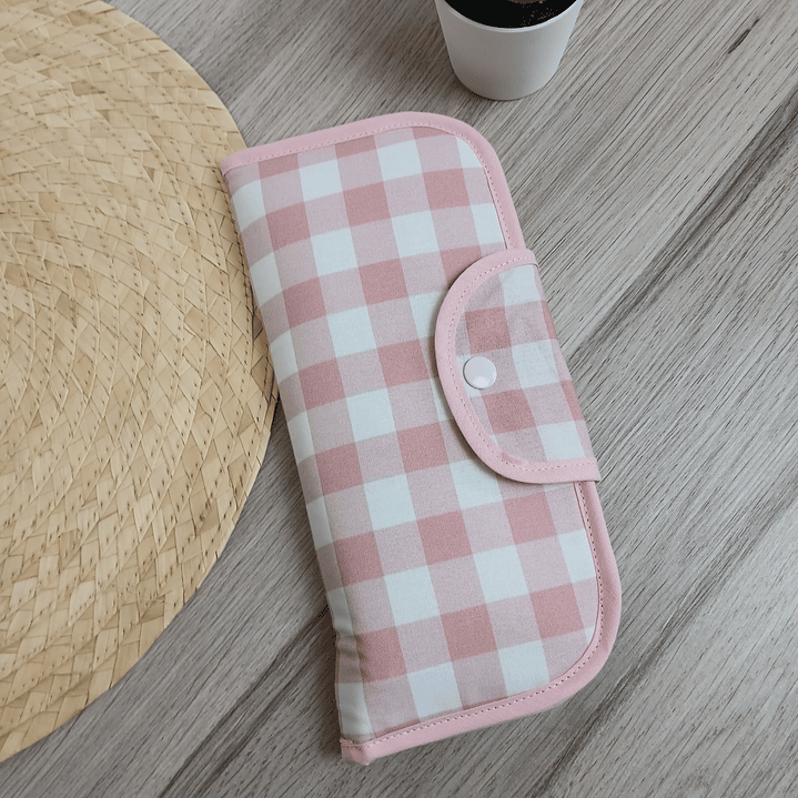 Bolso Sopper + Complementos a Conjunto Vichy Rosa 5