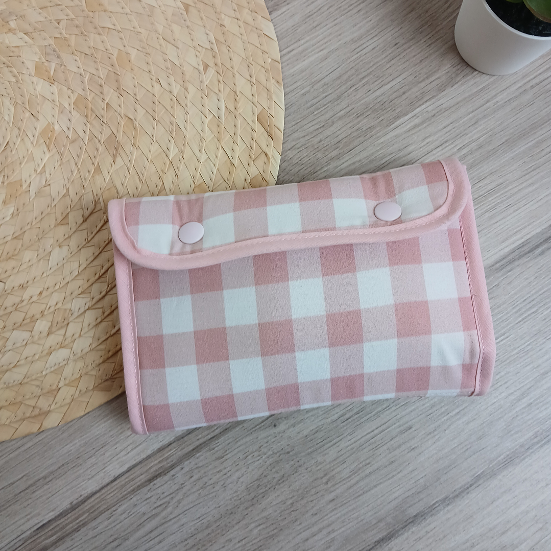 Bolso Sopper + Complementos a Conjunto Vichy Rosa 10