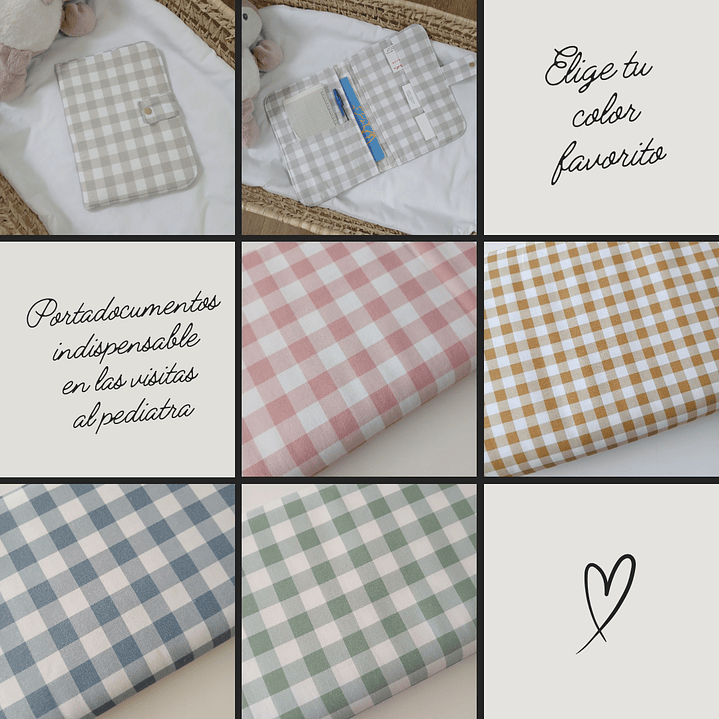 Portadocumentos Vichy Varios Colores  3