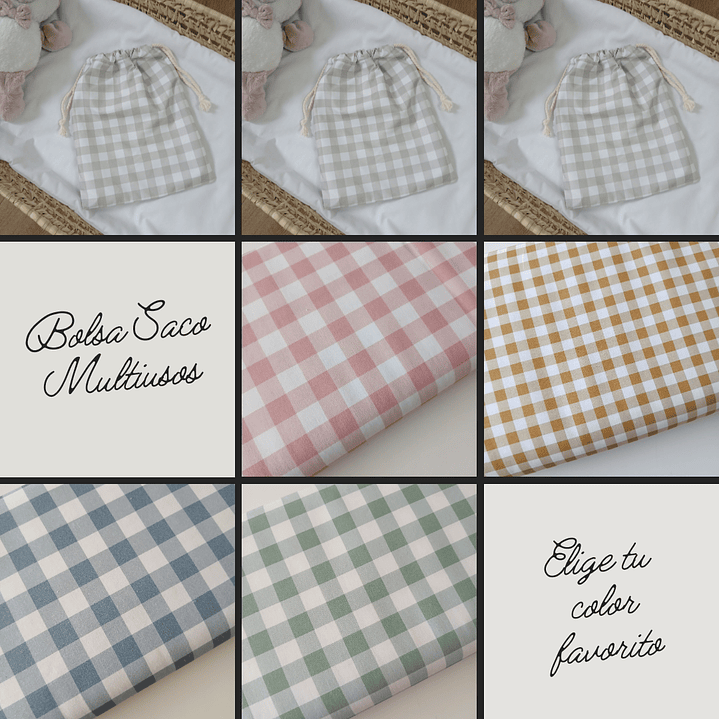 Bolsa Saco Multiusos Vichy Varios Colores  2