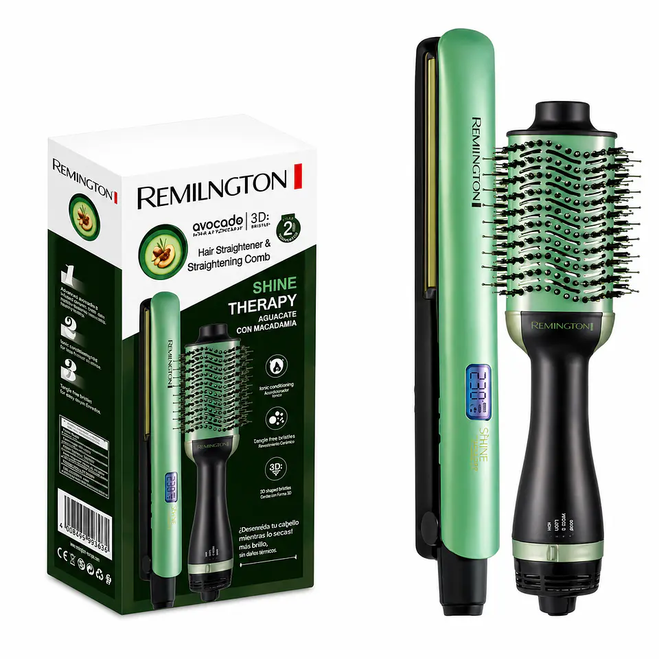 Set de Secador + Plancha Shine Therapy 3