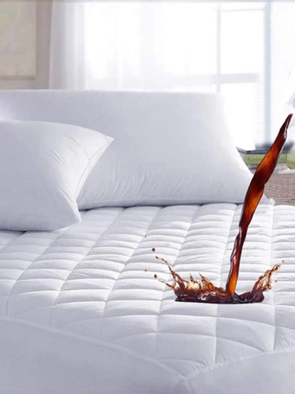 Cubre Colchón 100% Impermeable King + Fundas Almohadas 1