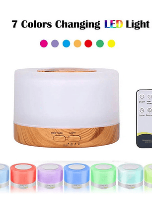 Humidificador Ultrasonico Purificador 500ml + Control Remoto