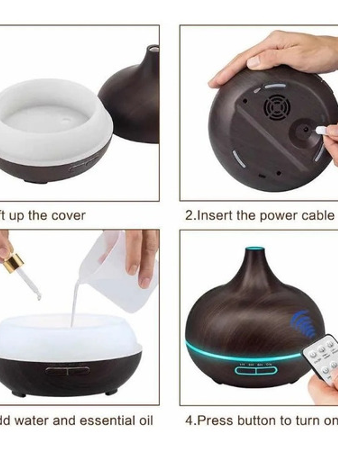 Humificador 400ml Purificador De Aire 3