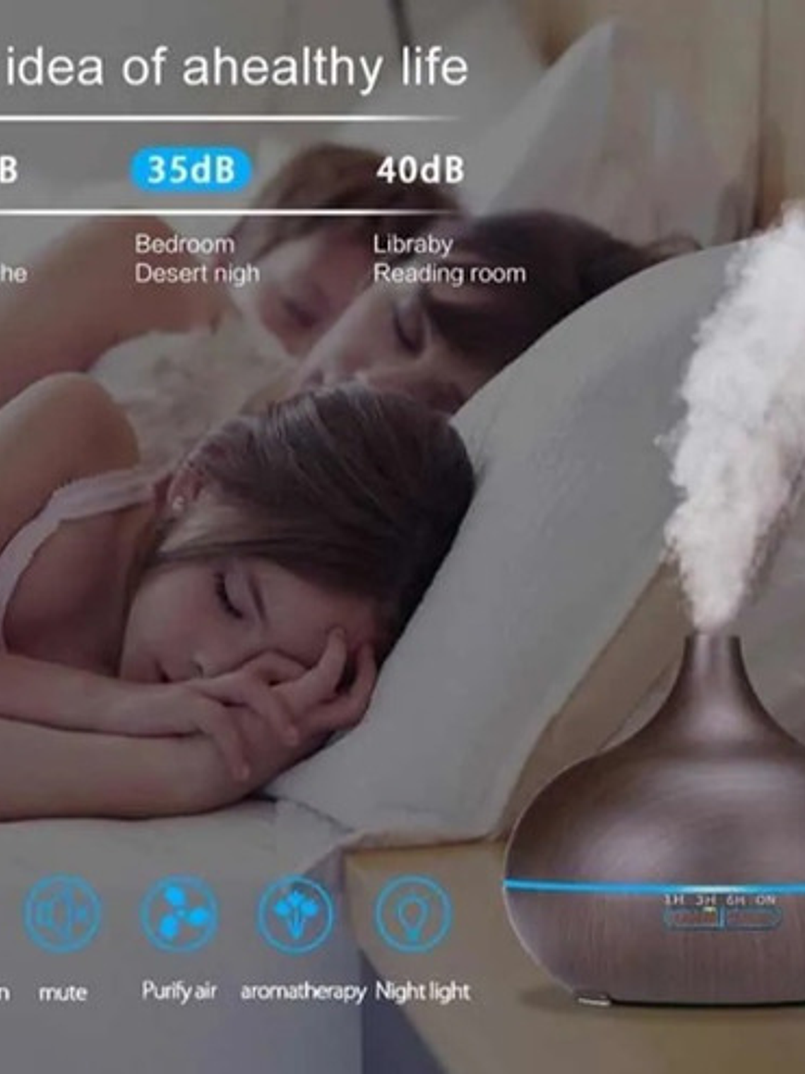 Humificador 400ml Purificador De Aire 4