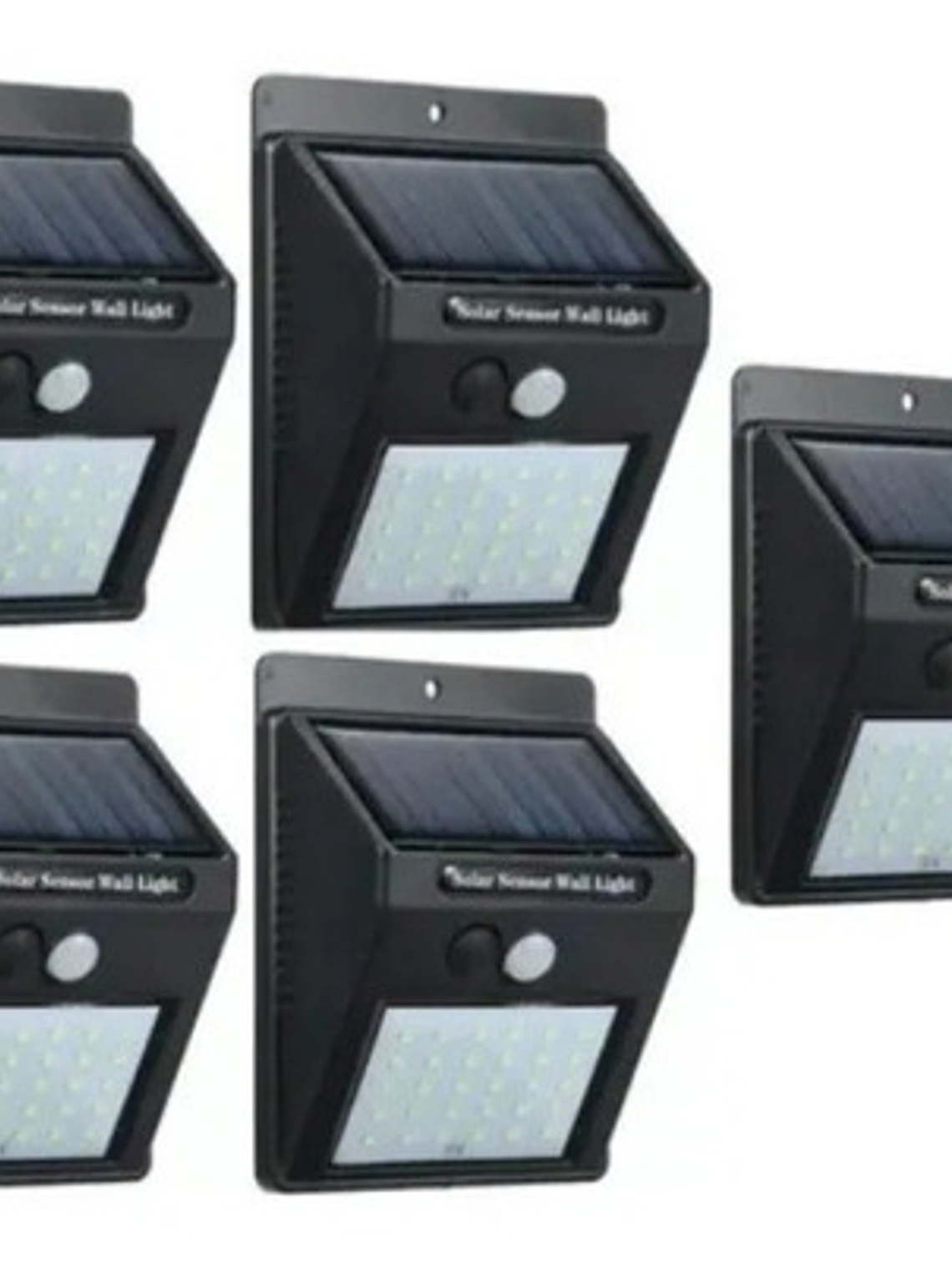 X5 Foco Solar 30 Led  Con Sensor Movimiento Exterior Luz Led 1