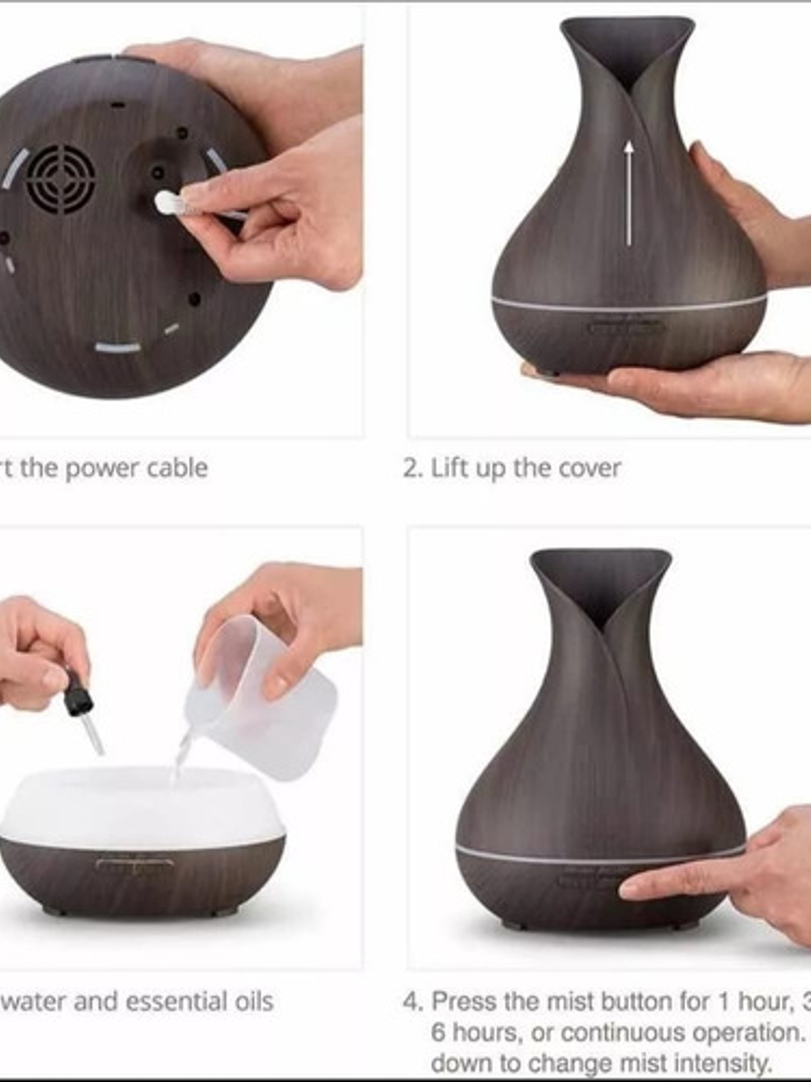 Humidificador Ultrasónico 500ml 3