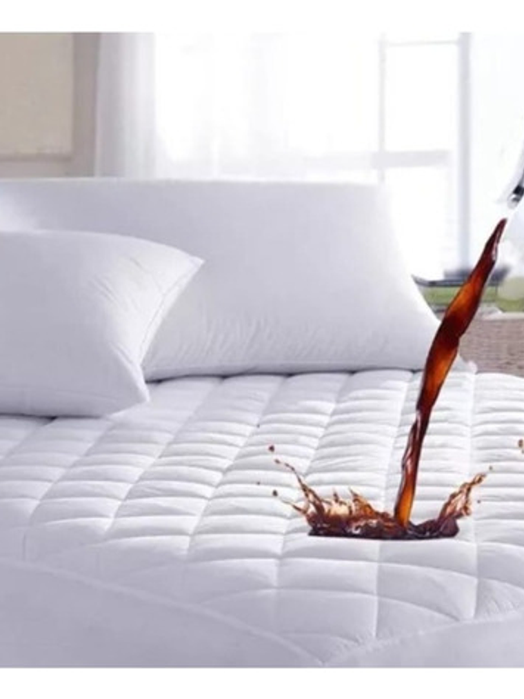 Cubrecolchon 1 Plaza 100% Impermeable + Funda Para Almohada 4