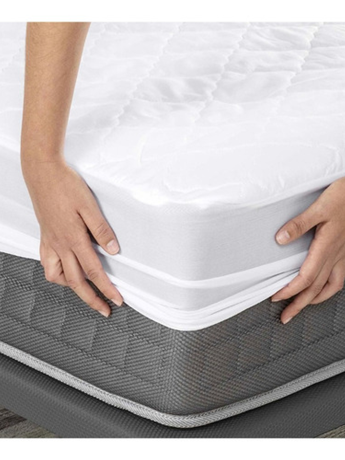 Cubrecolchon 1 Plaza 100% Impermeable + Funda Para Almohada 5