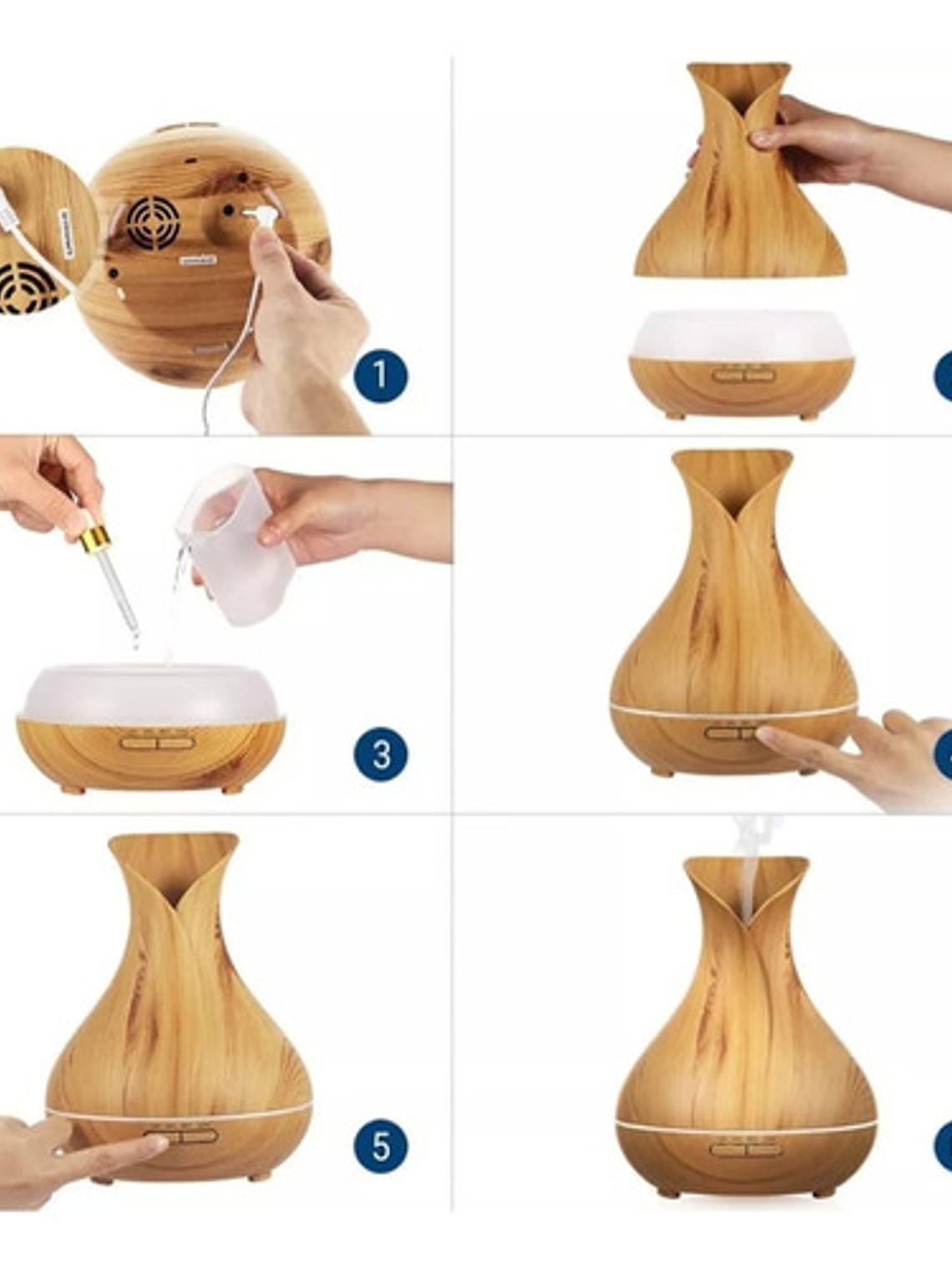 Humidificador Difusor Ultrasónico 500ml  3