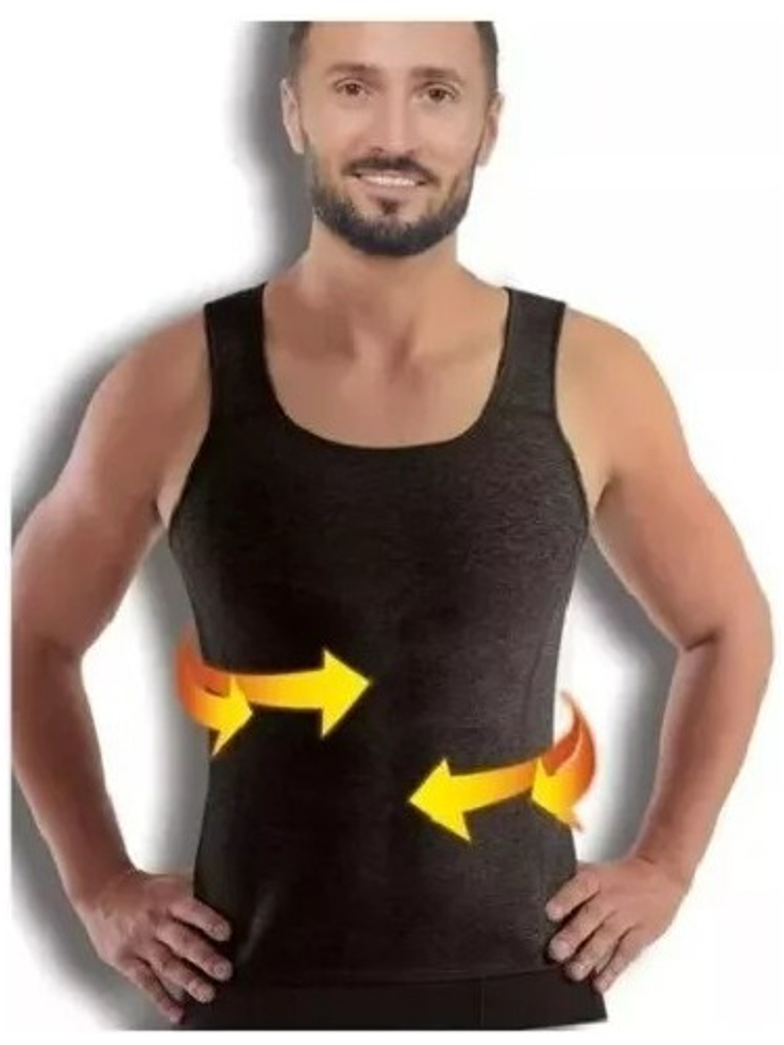 Faja Polera Reductora Hombre Sauna Sudar Fitness 1